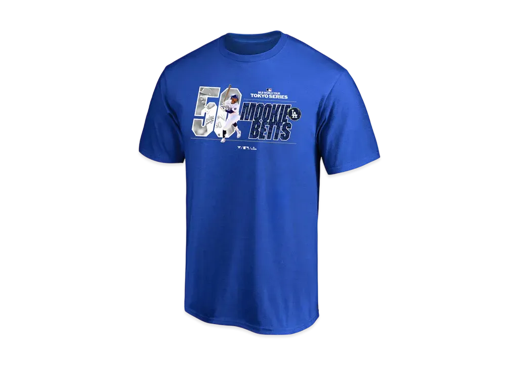 MLB Fanatics Dodgers Mookie Betts MLB Tokyo Series Opening Game T-Shirt "Blue"