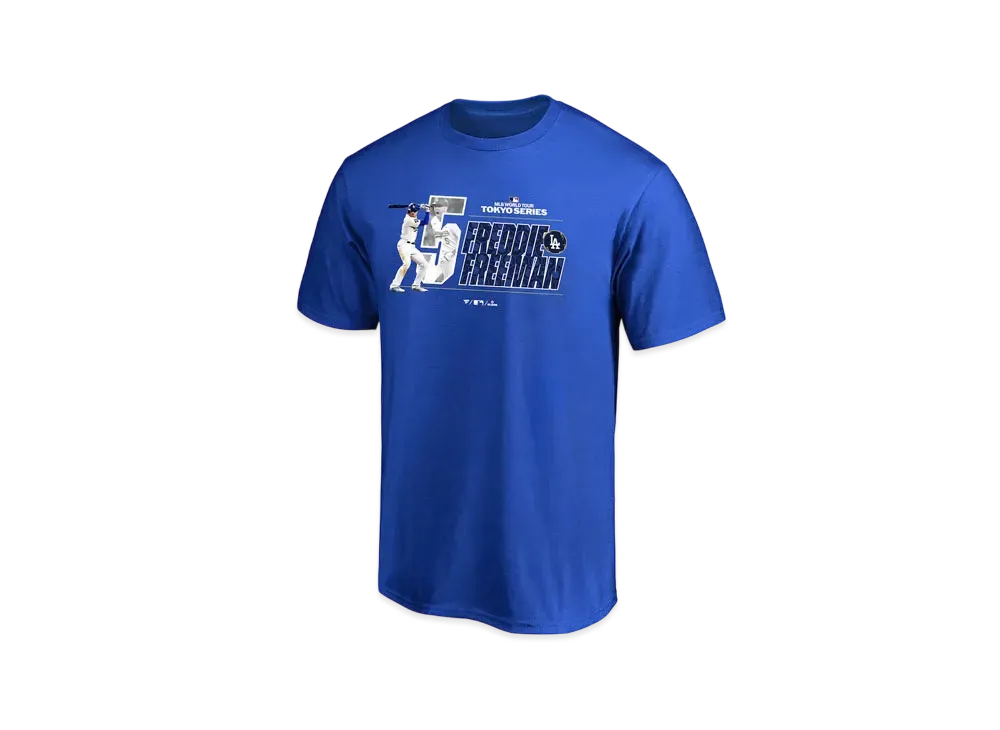 MLB Fanatics Dodgers Freddie Freeman MLB Tokyo Series Opening Game T-Shirt Kids "Blue"