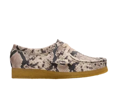Clarks Women's Wallabee "Grey Snake Leather"