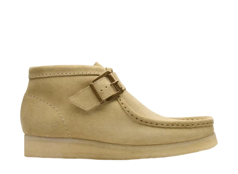 クラークス ウィメンズ ワラビーブーツ バックル "メープルスウェード"