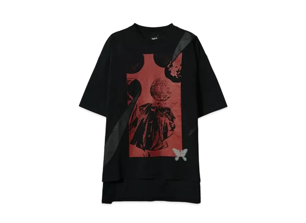 P.A.M. FLOATING WEEDS OVERSIZED TOP "BLACK WASH"