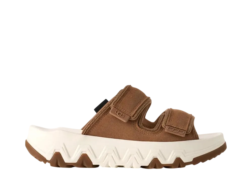 アグ ウィメンズ キャップトレイル ストラップ スライド "チェストナット"