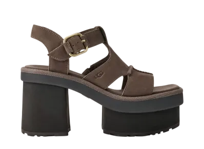UGG Women's New Heights Platform T-Strap "Molasses"