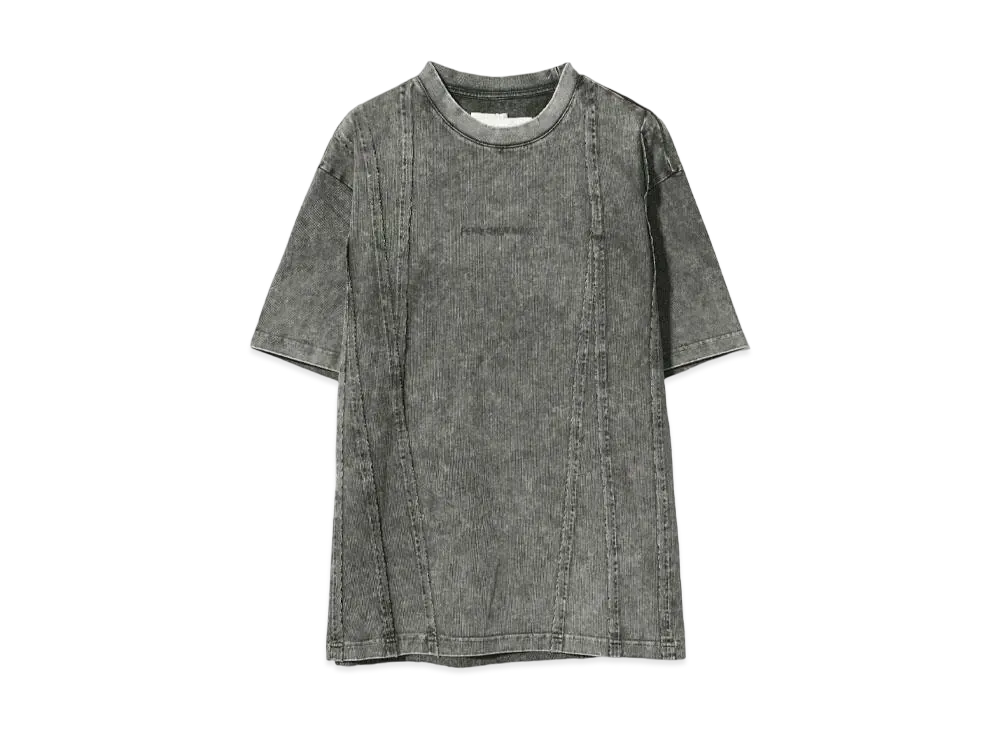 Feng Chen Wang TIE-DYE PANELLED T-SHIRT "GREY"