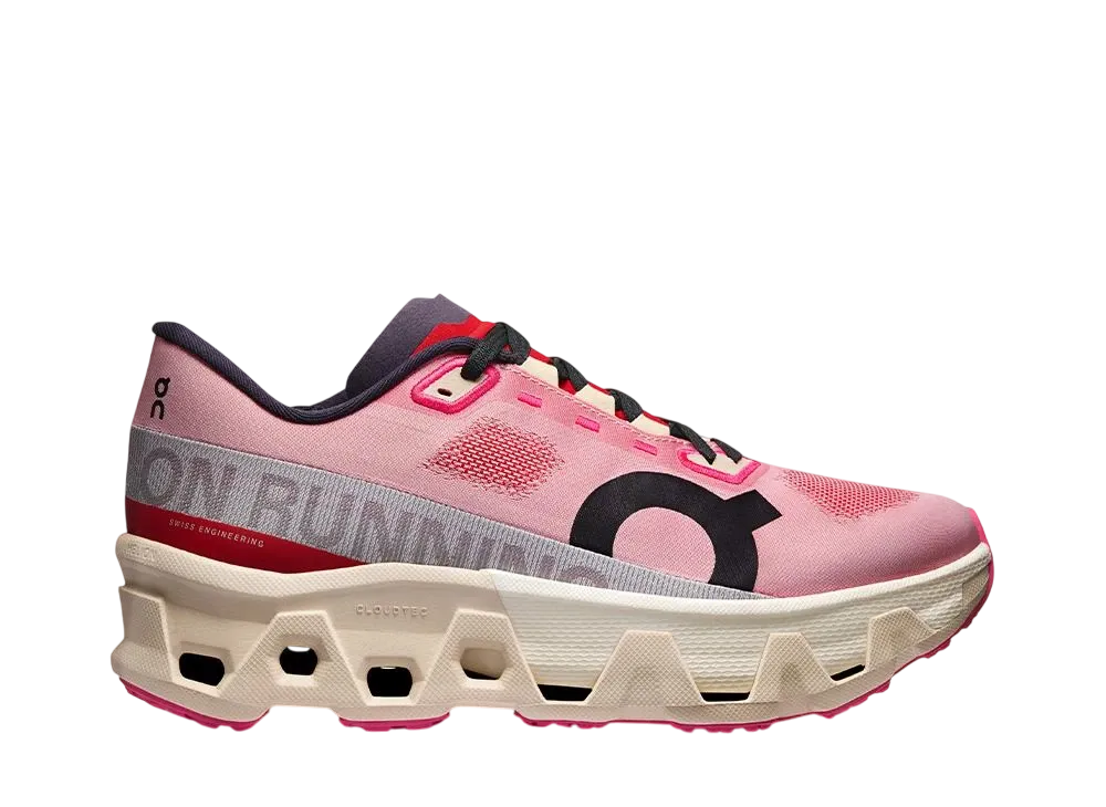 オン ウィメンズ クラウドモンスター ハイパー "レッド/クリーム"
