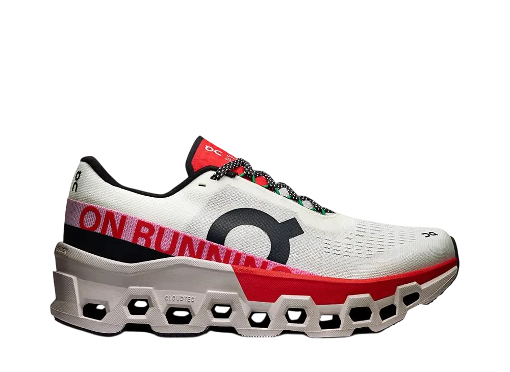 オン ウィメンズ クラウドモンスター2 "アイボリー/レッド"