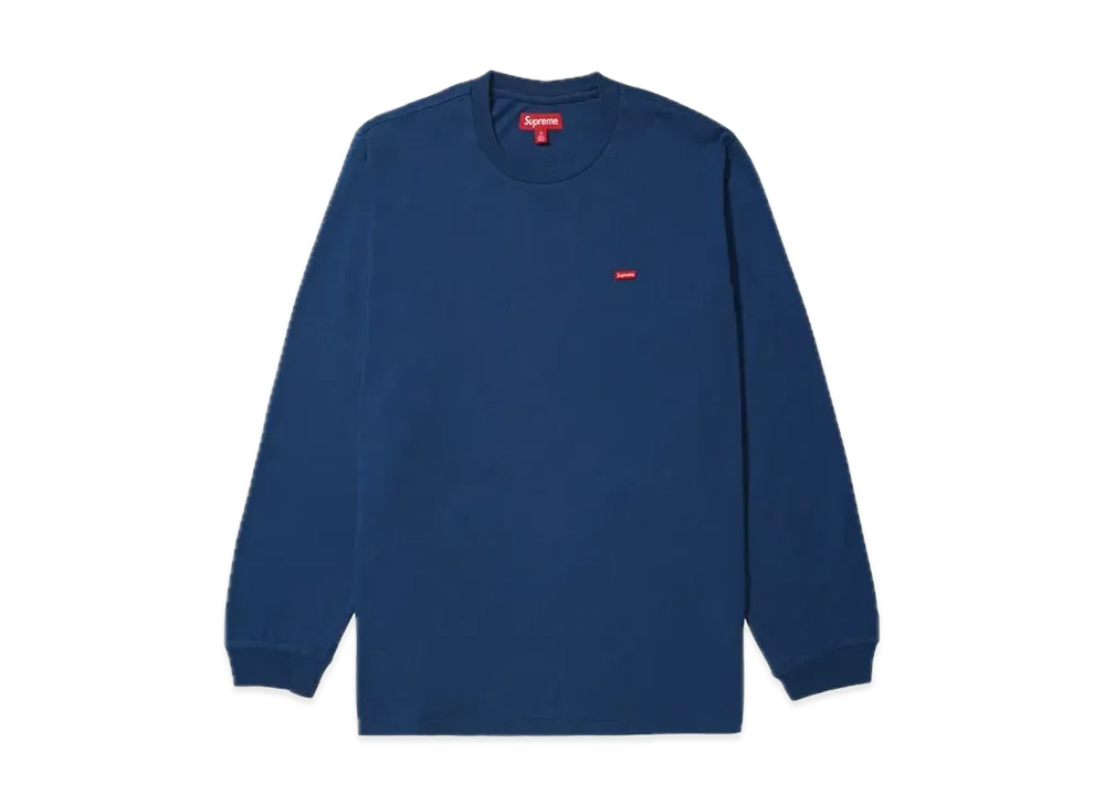 Supreme Small Box L/S Tee "Navy" (25SS)