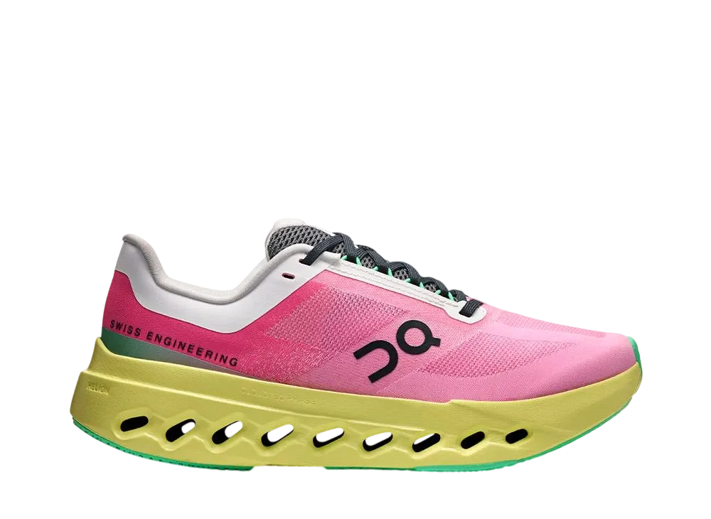 On Women's Cloudsurfer Next "Pink/Limelight"
