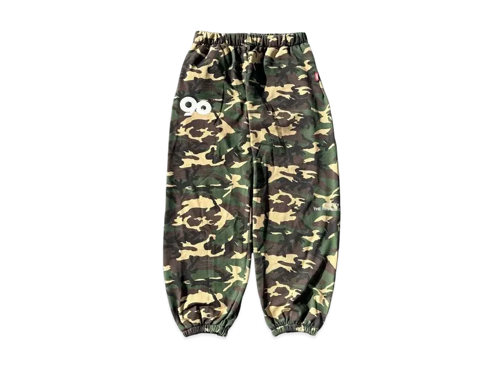9090 90 Logo Assort Sweat Pants "GREEN CAMO"