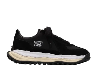 Maison MIHARA YASUHIRO LARRY OG Sole Mix Material Low-cut Sneaker "Black"
