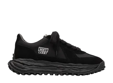 Maison MIHARA YASUHIRO LARRY OG Sole Mix Material Low-cut Sneaker "Black/Black"