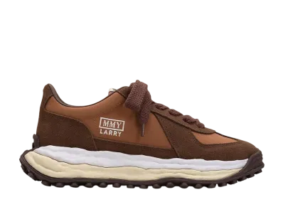 Maison MIHARA YASUHIRO LARRY OG Sole Mix Material Low-cut Sneaker "Brown"