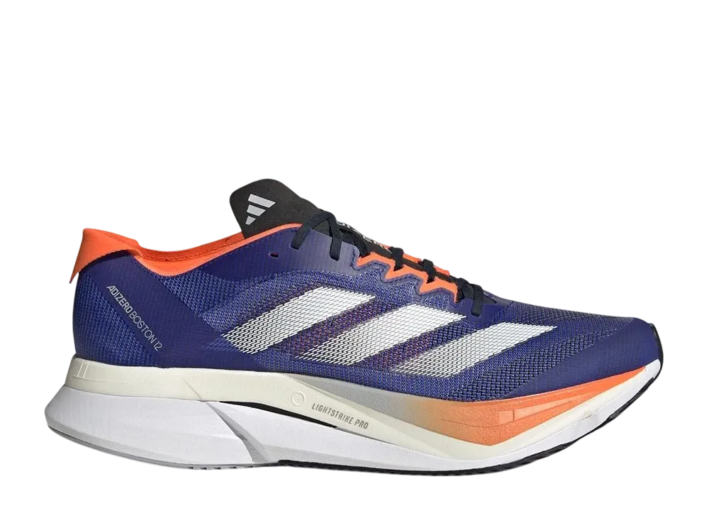 アディダス アディゼロ ボストン12 "ルシッドブルー/クラウドホワイト/インパクトオレンジ"