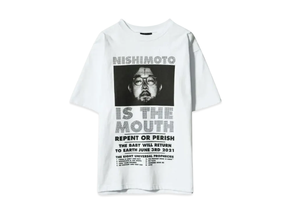 NISHIMOTO IS THE MOUTH CLASSIC S/S TEE Ex1 "WHITE x BLACK"