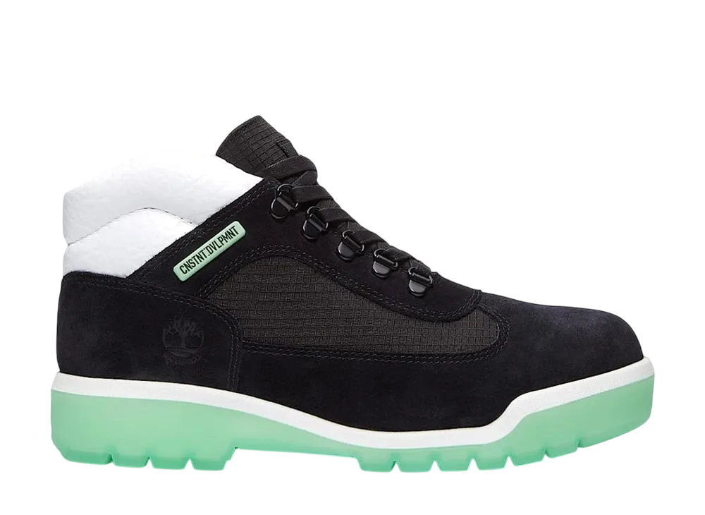 CNSTNT:DVLPMNT × Timberland Waterproof Field Boot "Black Suede/Green Glow"