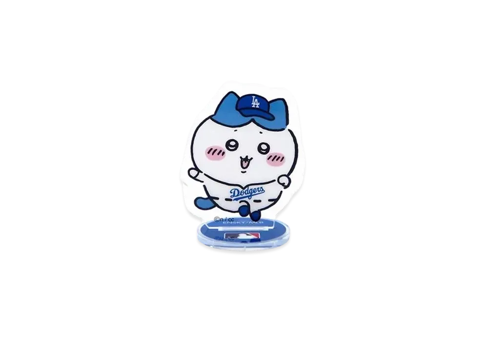 MLB x Chiikawa Tokyo Series Acrylic Stand Hachiware (Dodgers) "Blue"