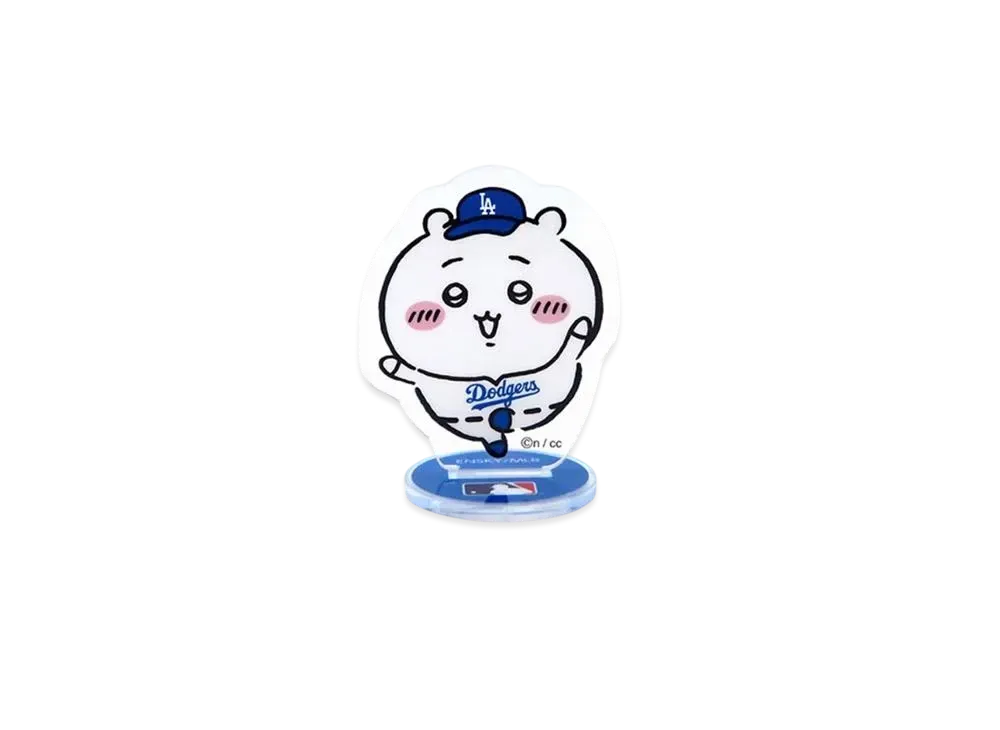 MLB x Chiikawa Tokyo Series Acrylic Stand Chiikawa (Dodgers) "White"