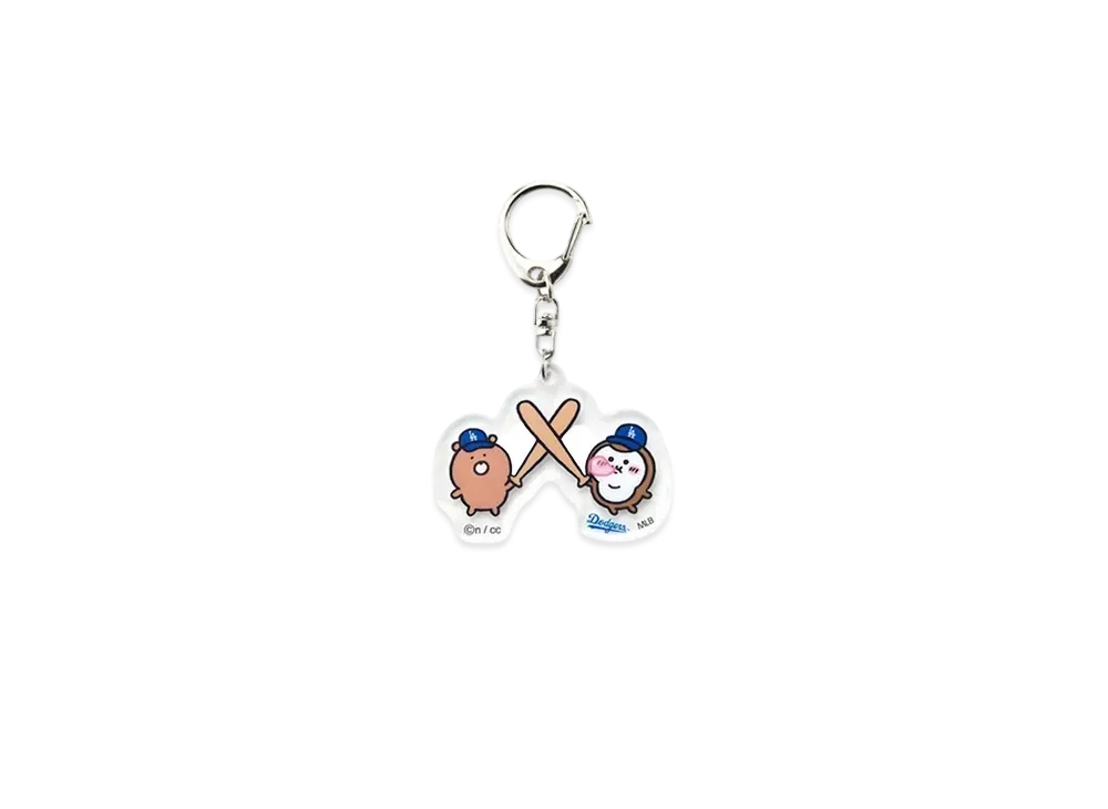 MLB x Chiikawa Tokyo Series Acrylic Key Holder Kumanonuigurumi&Kabutomushi "Multi"
