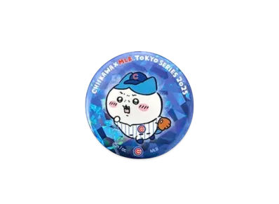 MLB x Chiikawa Tokyo Series Hologram Badge Hachiware "Blue"