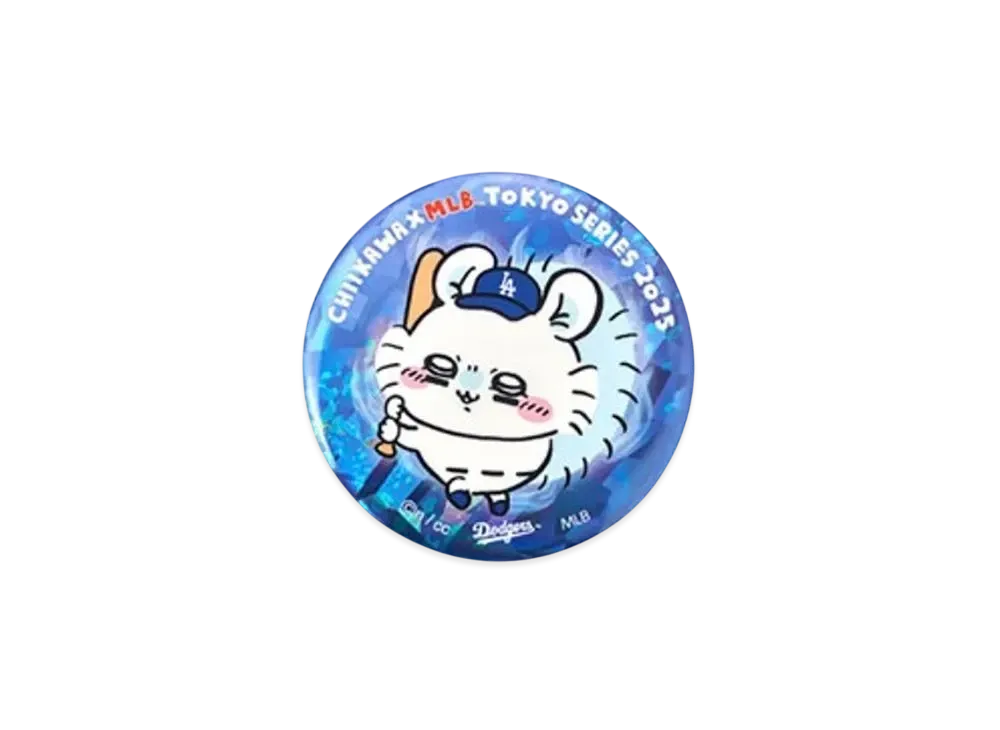 MLB x Chiikawa Tokyo Series Hologram Badge Momonga "Blue"