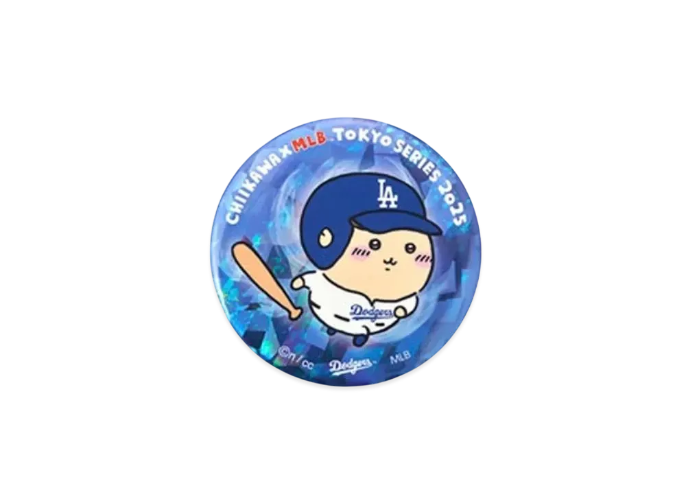 MLB x Chiikawa Tokyo Series Hologram Badge Kurimamju "Blue"