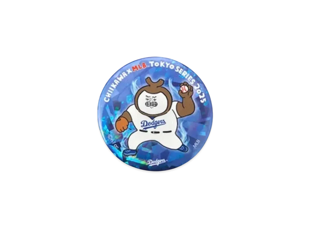 MLB x Chiikawa Tokyo Series Hologram Badge Kabutomushi(Large) "Blue"