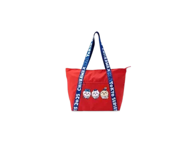 MLB x Chiikawa Tokyo Series Tote Bag (Cubs) "Red"