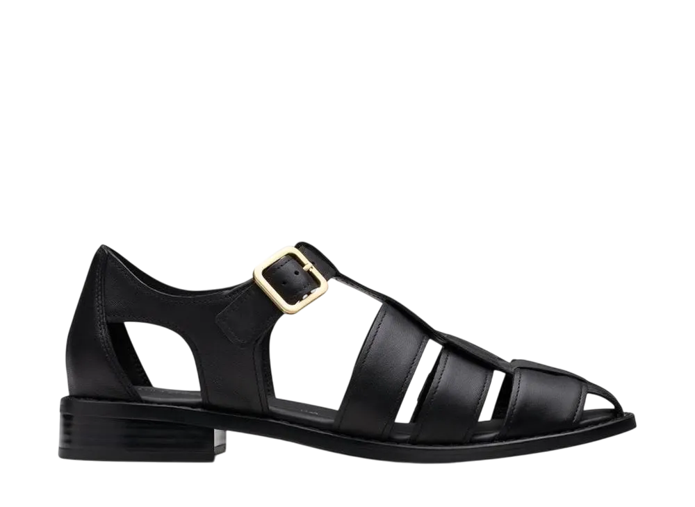 Clarks Women's Hana Sun "Black Leather"