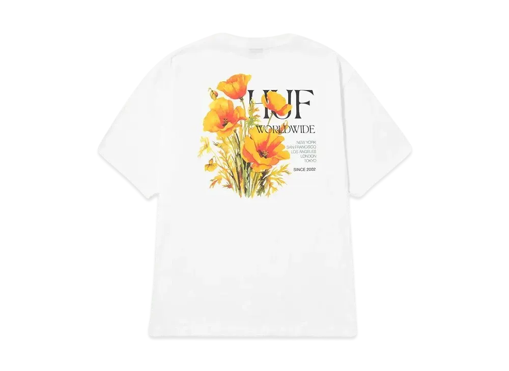 HUF Poppy Tee "White"