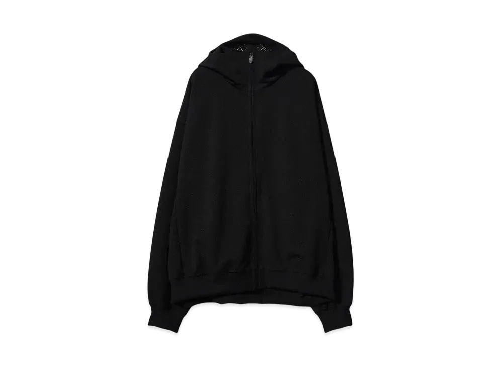 LAD MUSICIAN ESTER JERSEY ZIPUP PARKA "BLACK"
