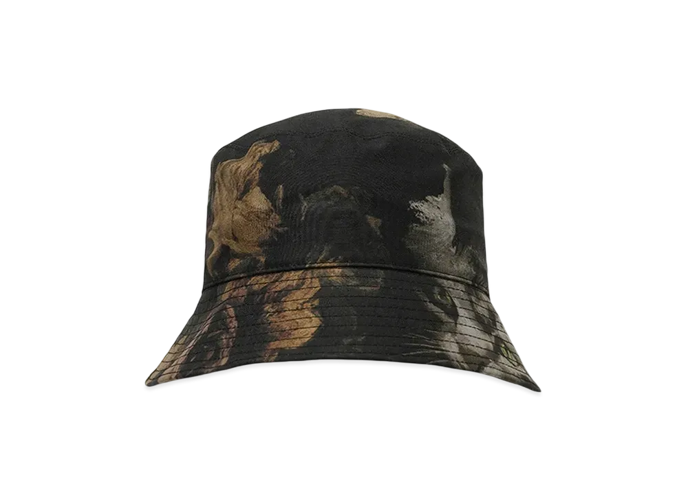 LAD MUSICIAN BUCKET HAT ROSE+CAT "BLACK BEIGE"