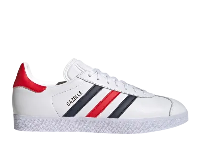 adidas Gazelle "White/Legend Ink/Collegiate Red"