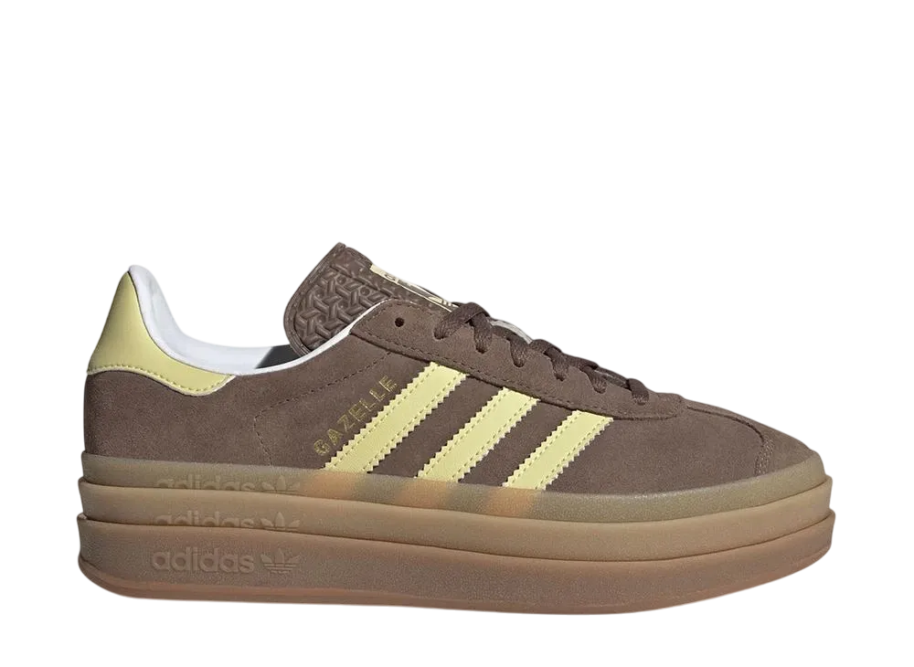 アディダスオリジナルス ウィメンズ ガゼル ボールド "アースストレータ/パウダーイエロー/クラウドホワイト"