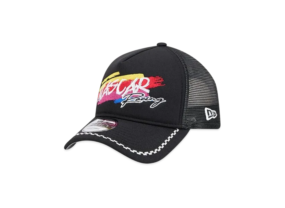 NEW ERA 9Forty A-Frame Tracker Daytona 500 Nascar Generic Logo "Black"