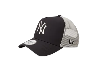 NEW ERA 9Forty A-Frame Tracker MLB Typewriter New York Yankees "Black/Chrome White"