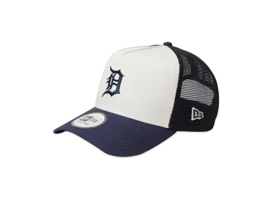 NEW ERA 9Forty A-Frame Tracker MLB Typewriter Detroit Tigers "Navy/Chrome White"