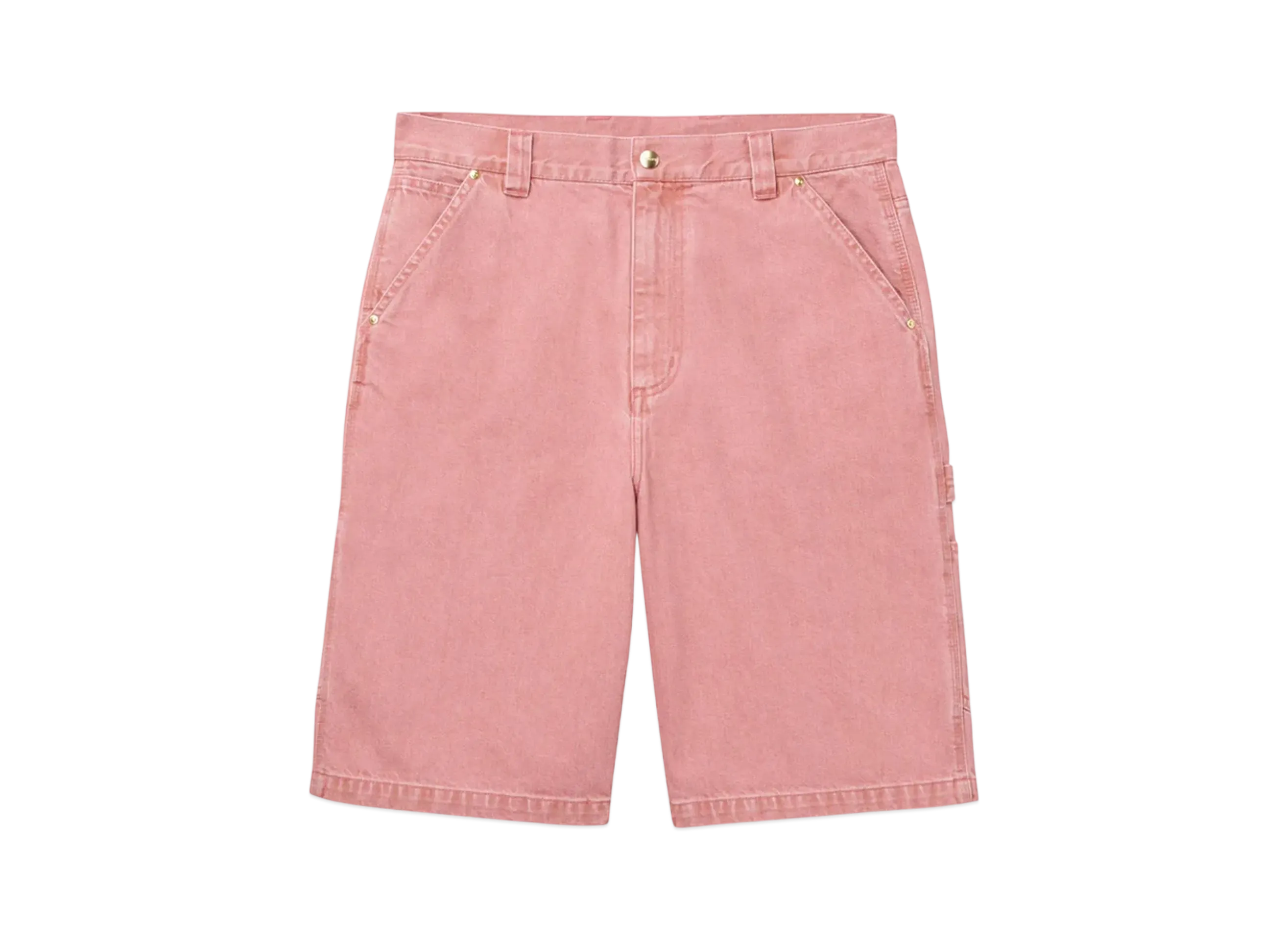 Carhartt WIP Nash Single Knee Long Short "Sulfur Red(Enzyme Bleach Washed)"