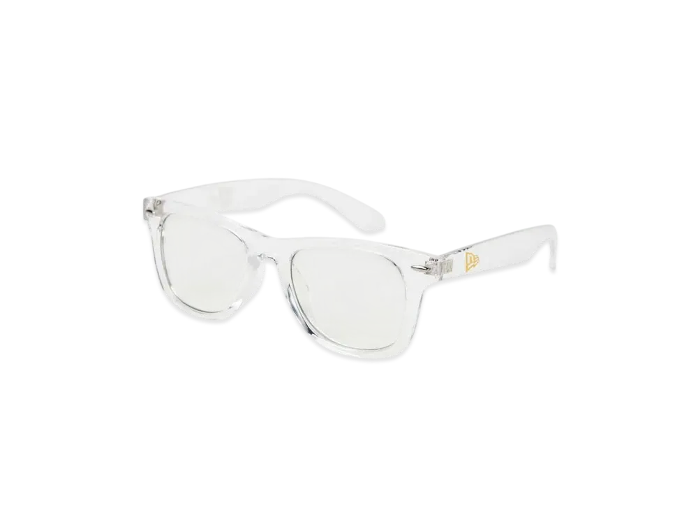 NEW ERA Sunglasses Wellington Square Lens Clear Frame Photochromic Green Lens "Clear/Green"