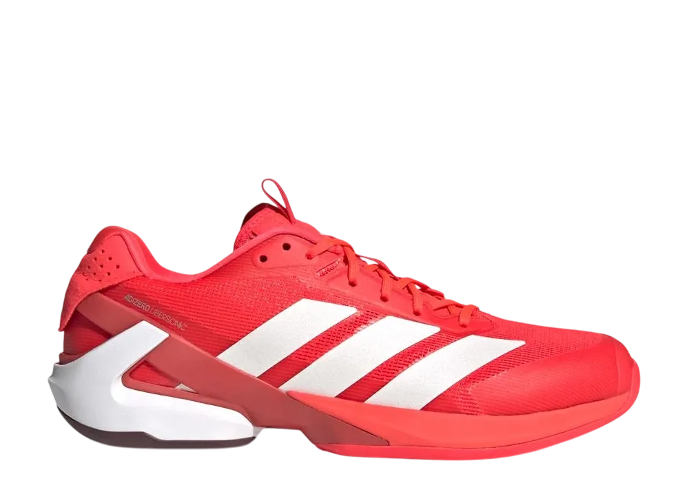 アディダス アディゼロ ウーバーソニック5 テニス "ルシッドレッド/ゼロメタリック/オーロラルビー"