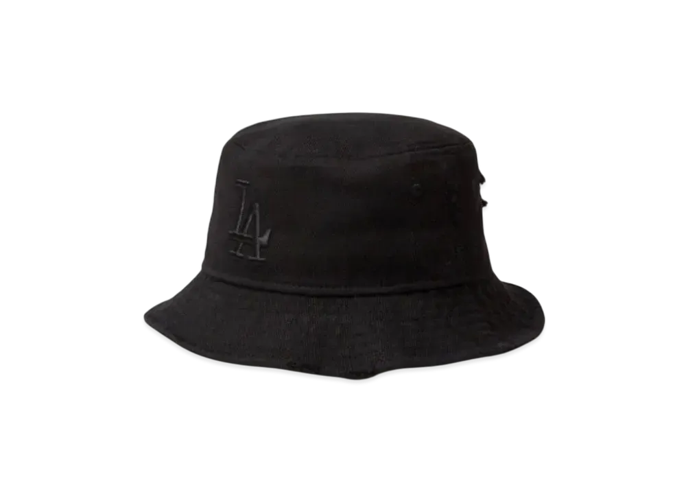 NEW ERA Bucket 01 Damaged Series Los Angeles Dodgers "Black"