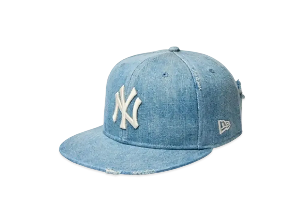 NEW ERA 59Fifty Damaged Series New York Yankees "Washed Denim"