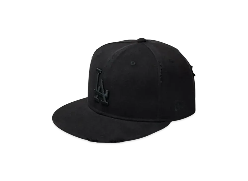 NEW ERA 59Fifty Damaged Series Los Angeles Dodgers "Black"