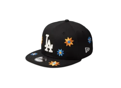 NEW ERA Youth 9Fifty Flower Embroidery Los Angeles Dodgers "Black"