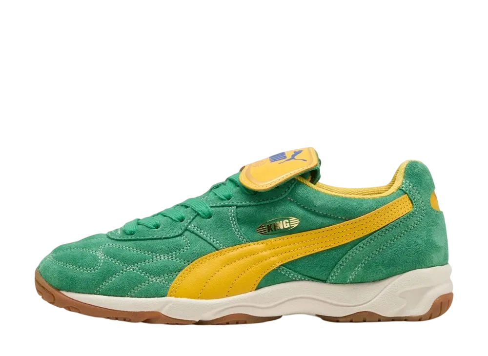 Puma King Indoor Royalty "Archive Green/Yellow Sizzle"