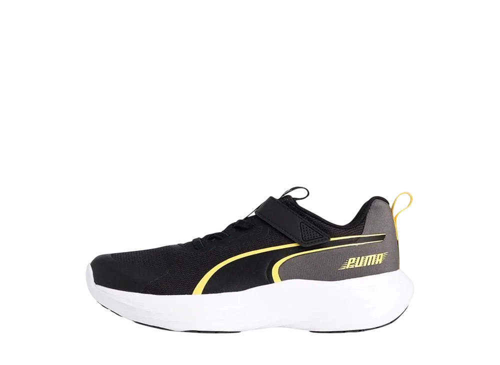 プーマ PS スピード モンスター V5 "プーマブラック/ペレイエロー" (キッズ)