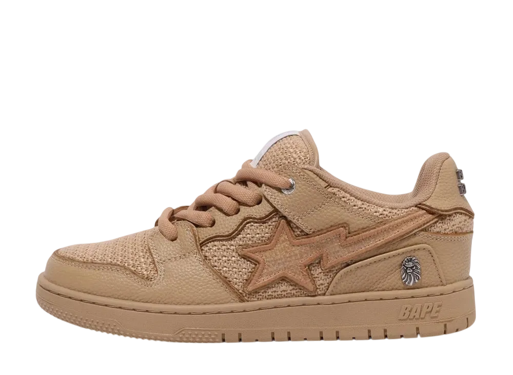 A BATHING APE®︎ BAPE BLACK SK8 STA CROCHET "Beige"