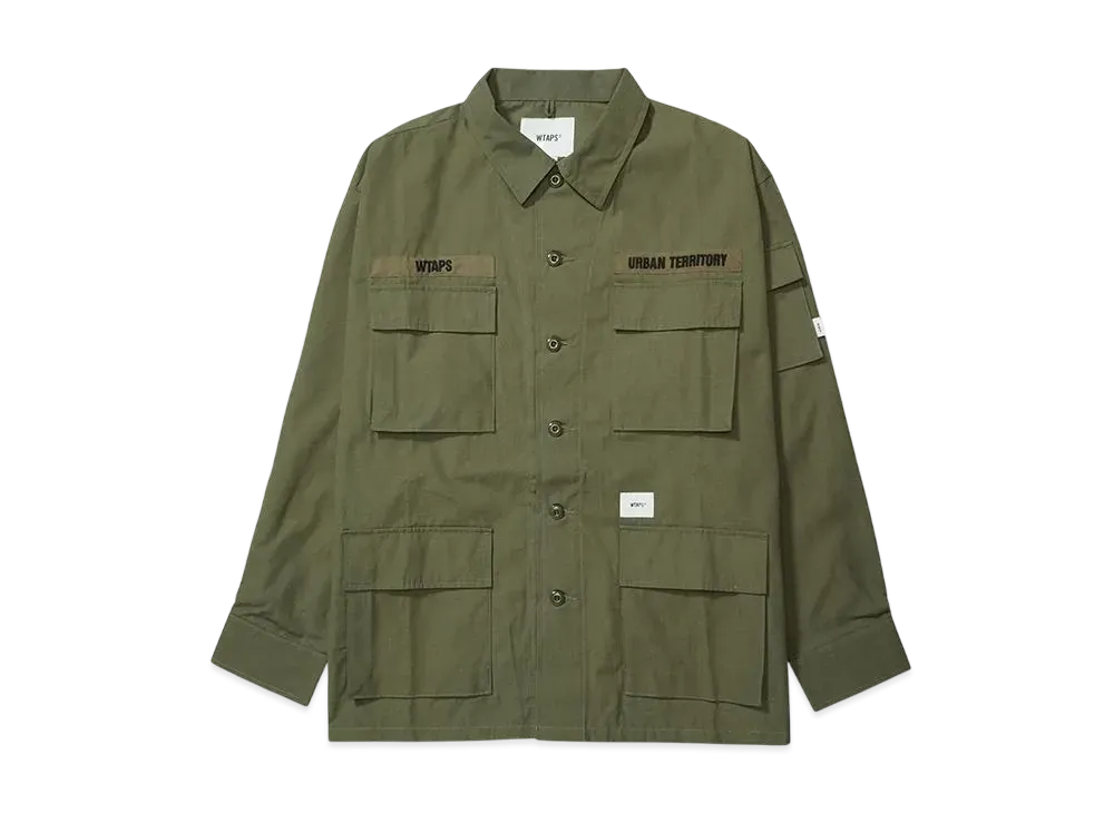 Wtaps Jungle 02 L/S Cotton Ripstop"Olive"