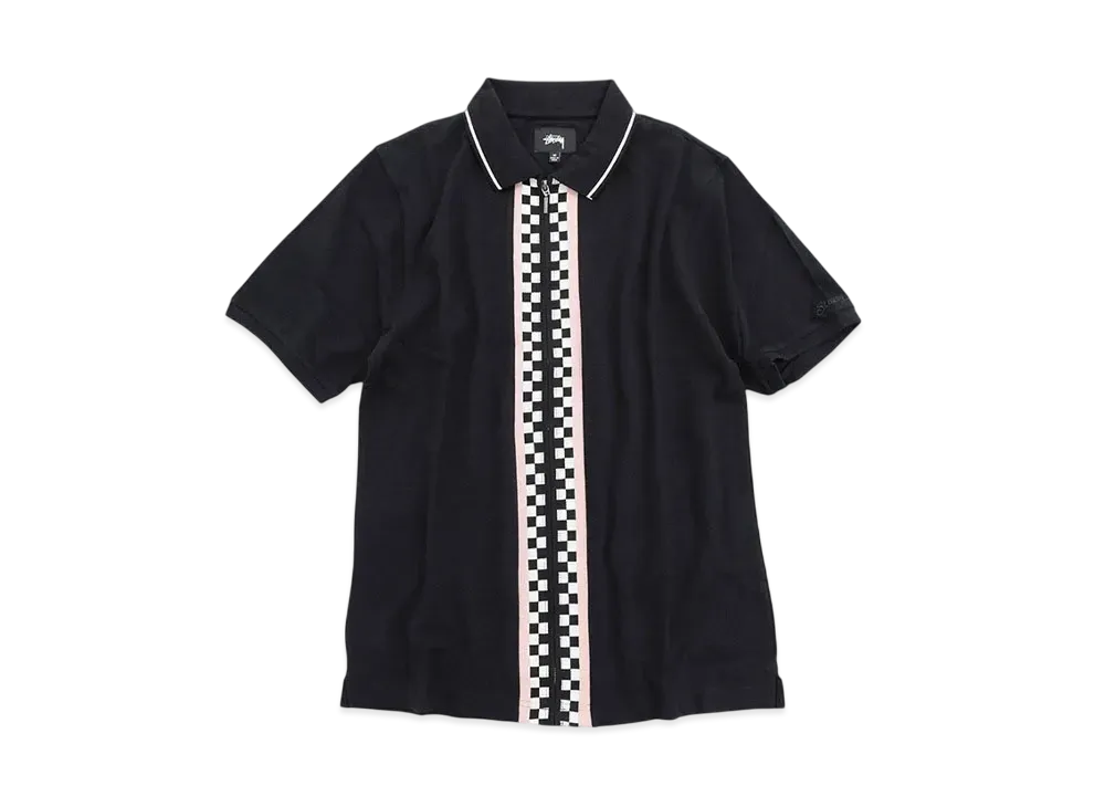Stussy Julian Full Zip Polo "Black"