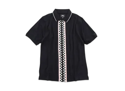 Stussy Julian Full Zip Polo "Black"