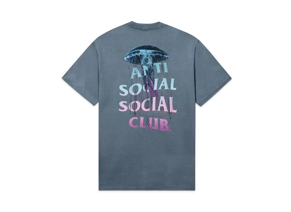 ANTI SOCIAL SOCIAL CLUB Jellyfish Tee "Stonewashed Blue"